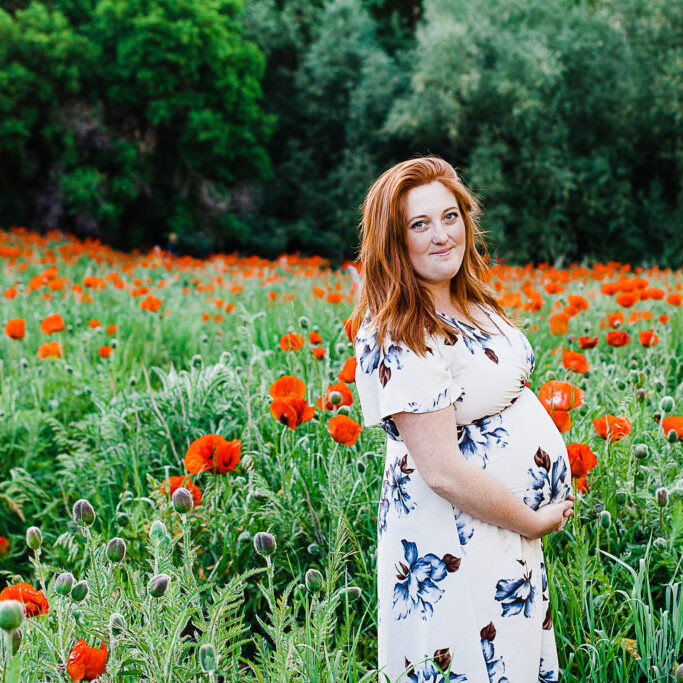 Kayla | Mantua Poppies Maternity Session | Truly Photography