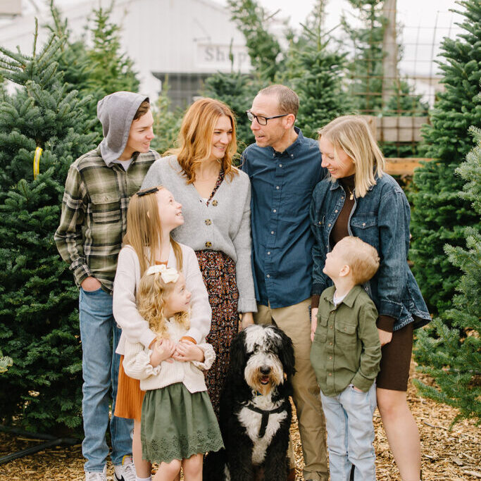 Utah Christmas Tree Mini Session | Kinlands Farm