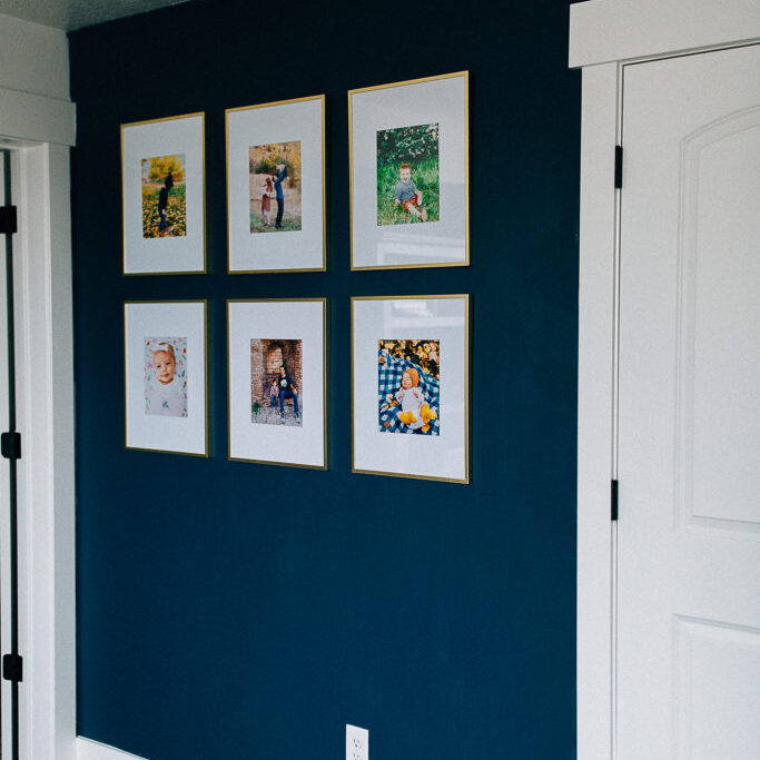 DIY Blue Gallery Wall