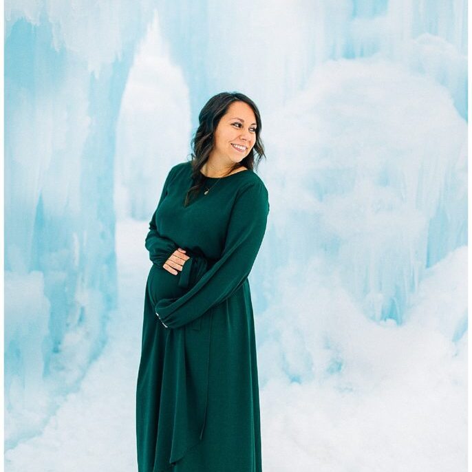 Midway Ice Castles Maternity Session