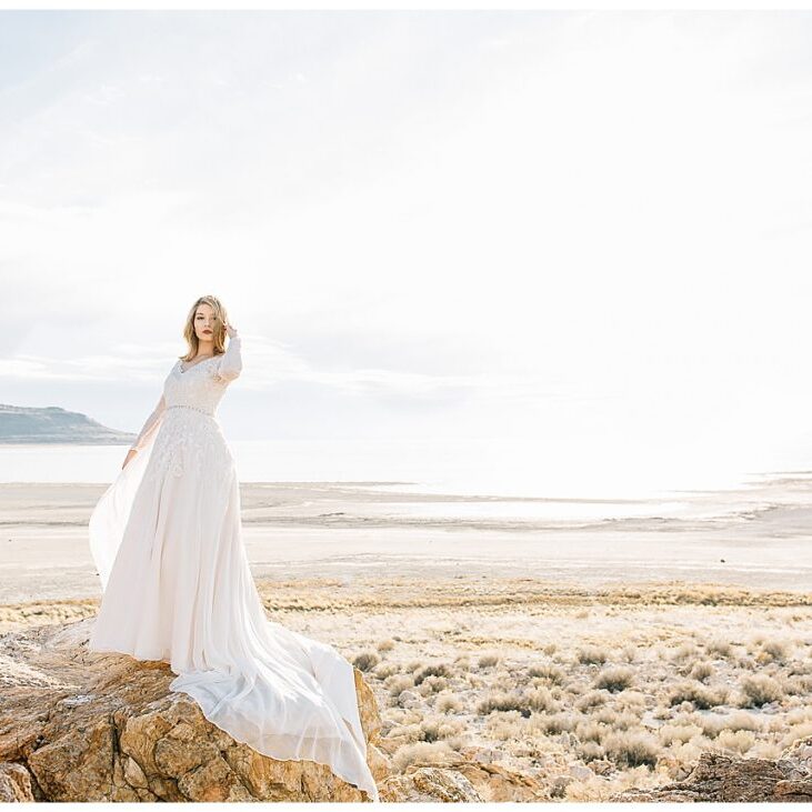 Sav | Antelope Island Bridals | Utah Wedding Photographer