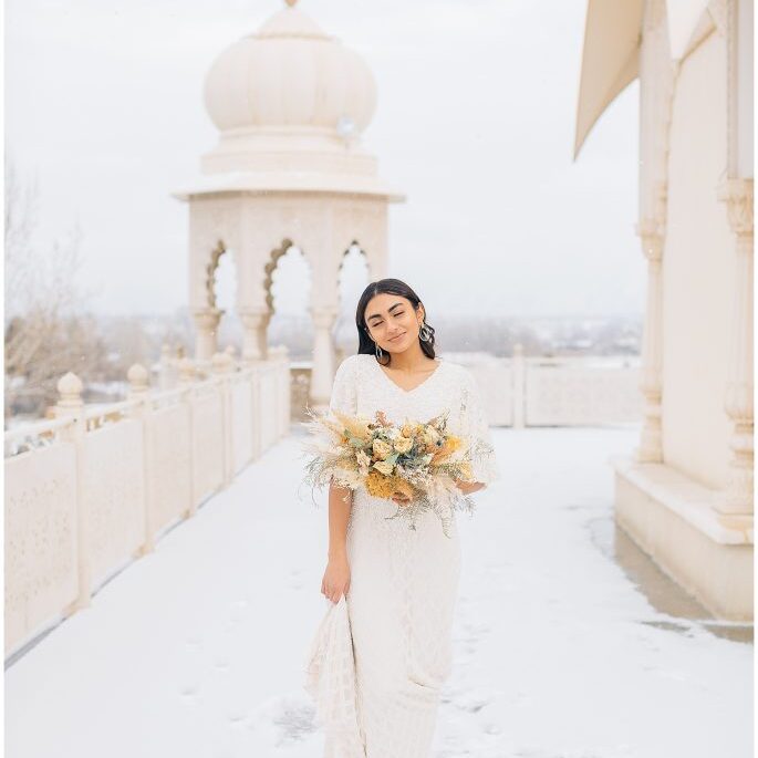 Holy Krishna Temple Spanish Fork Bridals | Shoot for Latter Day Bride