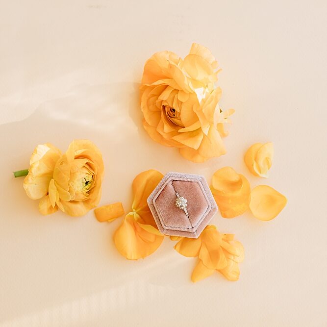 Styled Ring Box Flat Lay | Utah Wedding Photographer