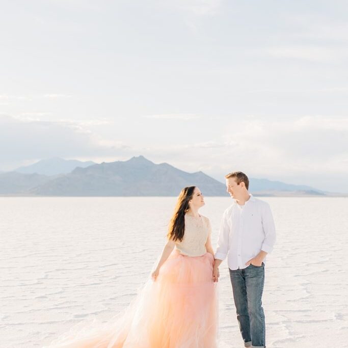 Bonneville Salt Flats Engagement Session | Utah Photographer