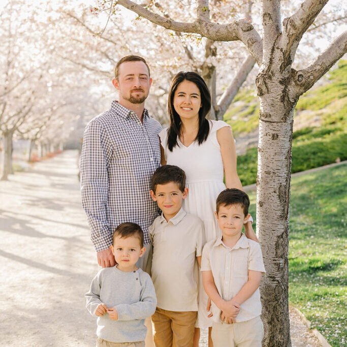 Utah Capitol Cherry Blossoms | Utah Family Photographer