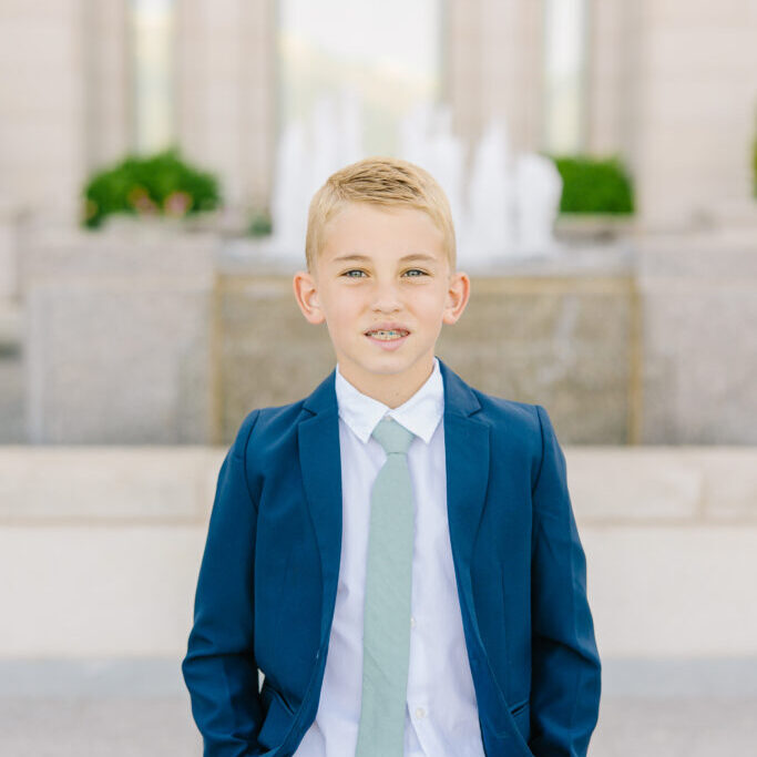 Baptism Mini Session | Oquirrh Mountain Temple