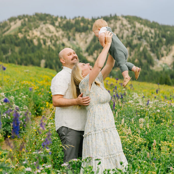 Rainy Albion Basin Family Pictures