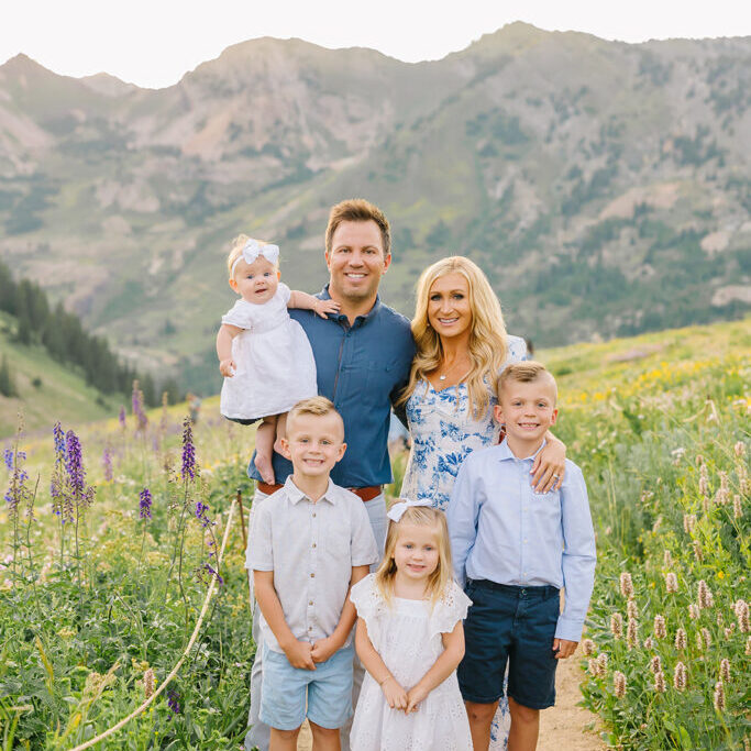 Albion Basin Flowers Family Session