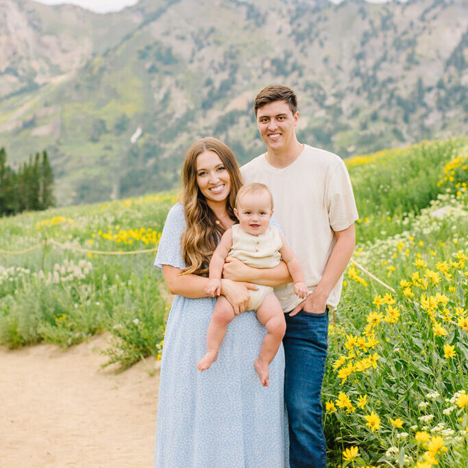 Albion Basin Wild Flowers Family Pictures